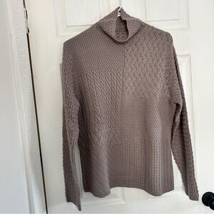 Kate Hill Mock Neck Sweater Size L